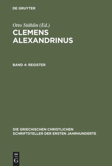 Register - Erster und Zweiter Teil - 
