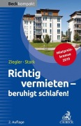 Cover-Bild zum Titel 'Richtig vermieten - beruhigt schlafen!' von 'Helge Ziegler'