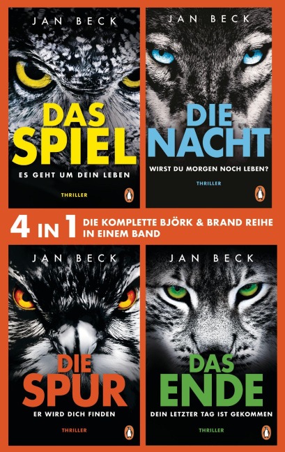 Die Björk und Brand Reihe Band 1-4:  Das Spiel, Die Nacht, Die Spur, Das Ende (4in1-Bundle) - Jan Beck
