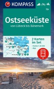 Cover-Bild zum Titel 'KOMPASS Wanderkarten-Set 724 Ostseeküste von Lübeck bis Dänemark (2 Karten) 1:50.000' von ''