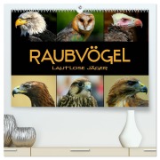Cover-Bild zum Titel 'Raubvögel - lautlose Jäger (hochwertiger Premium Wandkalender 2026 DIN A2 quer), Kunstdruck in Hochglanz' von 'Renate Bleicher'