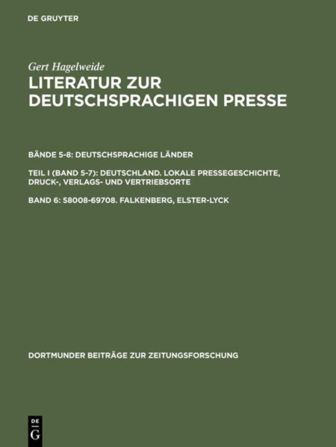 58008-69708. Falkenberg, Elster-Lyck - Gert Hagelweide