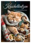 Cover-Bild zum Titel 'Kuschelkatzen - Fellnasen im Schlummerland (Wandkalender 2026 DIN A2 hoch), CALVENDO Monatskalender' von 'Anja Frost'