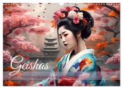 Cover-Bild zum Titel 'Geishas Portraits von japanischen Gastgeberinnen inspiriert (Wandkalender 2026 DIN A3 quer), CALVENDO Monatskalender' von 'Babett Paul'
