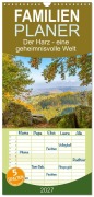 Cover-Bild zum Titel 'Familienplaner 2027 - Der Harz - eine geheimnisvolle Welt mit 5 Spalten (Wandkalender, 21 x 45 cm) CALVENDO' von 'Stefanie Perner'