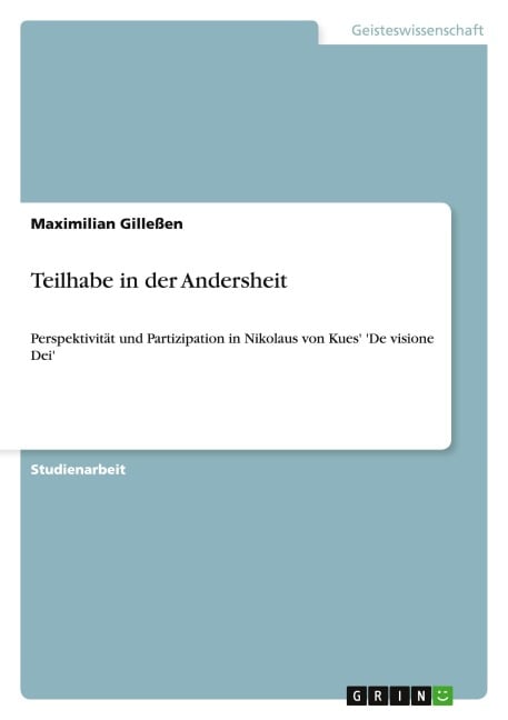 Teilhabe in der Andersheit - Maximilian Gilleßen