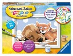 Cover-Bild zum Titel 'Ravensburger Malen nach Zahlen 20055 - Tierliebe - Kinder ab 9 Jahren' von ''