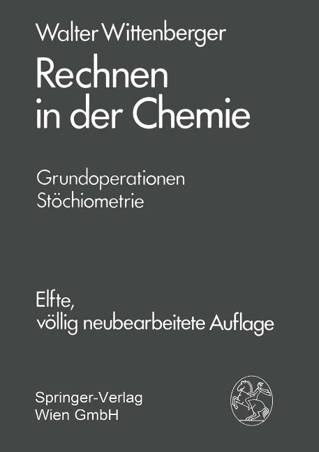 Rechnen in der Chemie - Walter Wittenberger