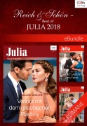 Cover-Bild zum Titel 'Reich & Schön - Best of Julia 2018' von 'Kate Hewitt, Caitlin Crews, Melanie Milburne'