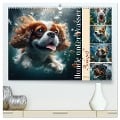 Badespaß - Hunde unter Wasser (hochwertiger Premium Wandkalender 2025 DIN A2 quer), Kunstdruck in Hochglanz - Fotodesign Verena Scholze