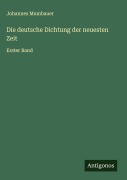 Cover-Bild zum Titel 'Die deutsche Dichtung der neuesten Zeit' von 'Johannes Mumbauer'