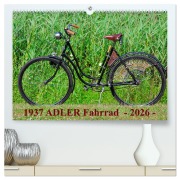 1937 ADLER Fahrrad (hochwertiger Premium Wandkalender 2026 DIN A2 quer), Kunstdruck in Hochglanz - Dirk Herms