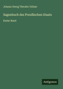 Cover-Bild zum Titel 'Sagenbuch des Preußischen Staats' von 'Johann Georg Theodor Grässe'