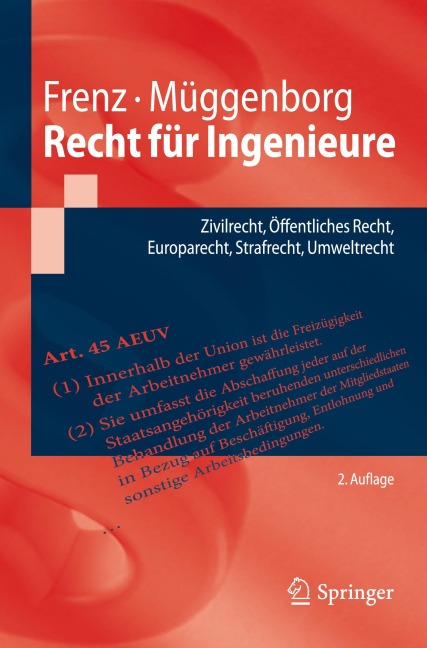 Recht für Ingenieure - Walter Frenz, Hans-Jürgen Müggenborg