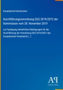 Cover-Bild zum Titel 'Durchführungsverordnung (EU) 2019/2072 der Kommission vom 28. November 2019' von 'Europäische Kommission'