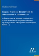 Cover-Bild zum Titel 'Delegierte Verordnung (EU) 2021/2268 der Kommission vom 6. September 2021' von 'Europäische Kommission'