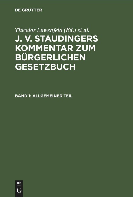 Allgemeiner Teil - 