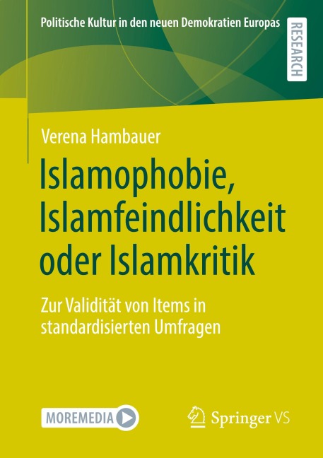 Islamophobie, Islamfeindlichkeit oder Islamkritik - Verena Hambauer