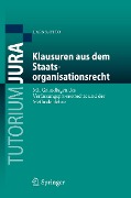 Cover-Bild zum Titel 'Klausuren aus dem Staatsorganisationsrecht' von 'Lars S. Otto'