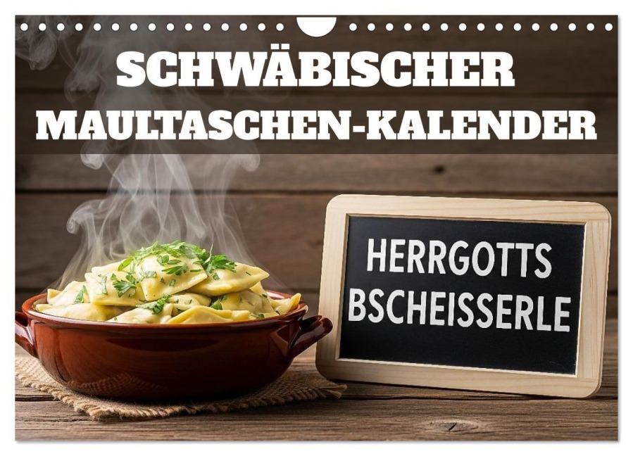 Schwäbischer Maultaschen-Kalender (Wandkalender 2026 DIN A4 quer), CALVENDO Monatskalender - Mb Fotografie