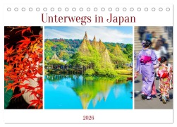 Cover-Bild zum Titel 'Unterwegs in Japan (Tischkalender 2026 DIN A5 quer), CALVENDO Monatskalender' von 'Nina Schwarze'