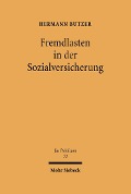 Cover-Bild zum Titel 'Fremdlasten in der Sozialversicherung' von 'Hermann Butzer'