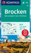 KOMPASS Wanderkarte 455 Brocken, Nationalpark Harz, Oberharz 1:25.000 - 