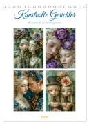 Cover-Bild zum Titel 'Kunstvolle Gesichter (Tischkalender 2026 DIN A5 hoch), CALVENDO Monatskalender' von 'Steffen Gierok-Latniak'