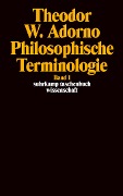 Cover-Bild zum Titel 'Philosophische Terminologie I' von 'Theodor W. Adorno'