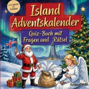 Cover-Bild zum Titel 'Island-Adventskalender: Quiz-Buch mit Fragen und Rätsel' von 'Schlauvento Interactive'