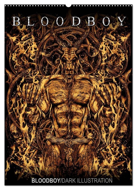 BLOODBOY/DARK ILLUSTRATION (Wandkalender 2026 DIN A2 hoch), CALVENDO Monatskalender - Bloodboy Bloodboy