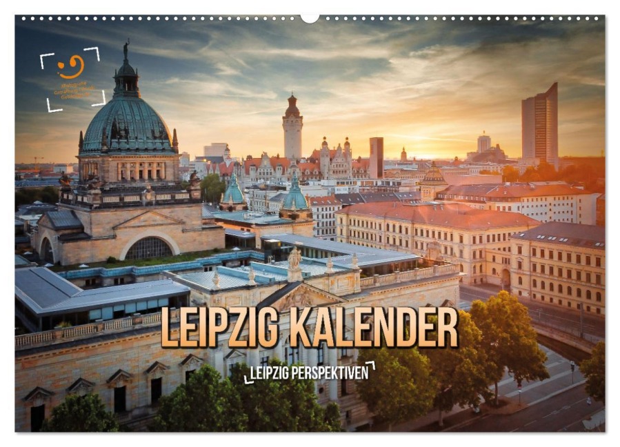 Leipzig Kalender Perspektiven (Wandkalender 2026 DIN A2 quer), CALVENDO Monatskalender - Gutdesign Gutdesign