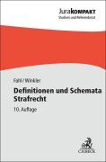Cover-Bild zum Titel 'Definitionen und Schemata Strafrecht' von 'Christian Fahl, Klaus Winkler'