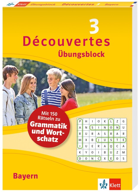 Découvertes 3 Bayern (ab 2017) Übungsblock zum Schulbuch, 3. Lernjahr - 