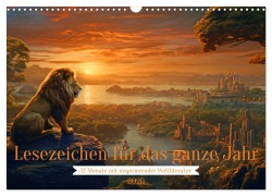 Cover-Bild zum Titel 'Lesezeichen für das ganze Jahr - 12 Monate mit inspirierender Weltliteratur (Wandkalender 2026 DIN A3 quer), CALVENDO Monatskalender' von 'Rupert Kowalski'