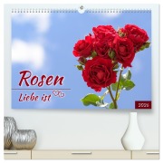 Cover-Bild zum Titel 'Rosen, Liebe ist (hochwertiger Premium Wandkalender 2026 DIN A2 quer), Kunstdruck in Hochglanz' von 'Rainer Plett'
