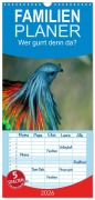 Familienplaner 2026 - Wer gurrt denn da? mit 5 Spalten (Wandkalender, 21 x 45 cm) CALVENDO - Claudia Kleemann