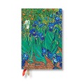 Paperblanks 2025 Weekly Planner Van Gogh Irises Van Gogh Irises 12-Month Mini Horizontal Elastic Band 160 Pg 100 GSM - 