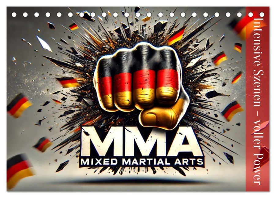 MMA Germany - Mixed Martial Arts Power (Tischkalender 2026 DIN A5 quer), CALVENDO Monatskalender - Marco Warstat