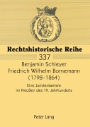 Cover-Bild zum Titel 'Friedrich Wilhelm Bornemann (1798-1864)' von 'Benjamin Schleyer'