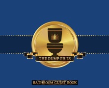 Cover-Bild zum Titel 'The Dump Files Bathroom Guest Book' von 'Midnight Mornings Media'