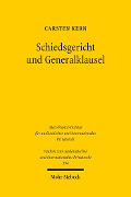 Cover-Bild zum Titel 'Schiedsgericht und Generalklausel' von 'Carsten Kern'