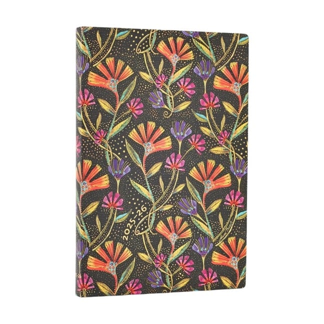 13-Monatskalender 2025-2026 Wildblumen Mini Horizontal - 