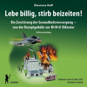 Cover-Bild zum Titel 'Lebe billig, stirb beizeiten!' von 'Eleonora Hoff'