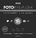 Foto-Bastelkalender schwarz 2025 - Do it yourself calendar 21x22 cm - datiert - Kreativkalender - Foto-Kalender - Alpha Edition - 