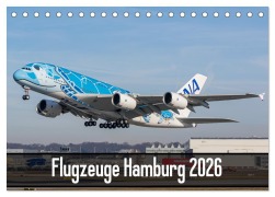 Cover-Bild zum Titel 'Flugzeuge Hamburg 2026 (Tischkalender 2026 DIN A5 quer), CALVENDO Monatskalender' von 'Tobias Lietzke'