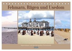 Cover-Bild zum Titel 'Fehmarn, Rügen und Usedom - Impressionen von den drei großen Ostseeinseln (Tischkalender 2026 DIN A5 quer), CALVENDO Monatskalender' von 'Michaela Schimmack'