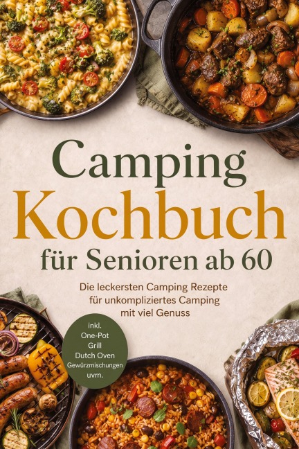 Camping Kochbuch für Senioren ab 60: Die leckersten Camping Rezepte für unkompliziertes Camping mit viel Genuss - inkl. One-Pot, Grill, Dutch Oven, Gewürzmischungen uvm. - Mateo Gerresheim