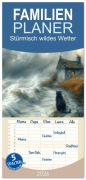 Cover-Bild zum Titel 'Familienplaner 2026 - Stürmisch wildes Wetter mit 5 Spalten (Wandkalender, 21 x 45 cm) CALVENDO' von 'Liselotte Brunner-Klaus'