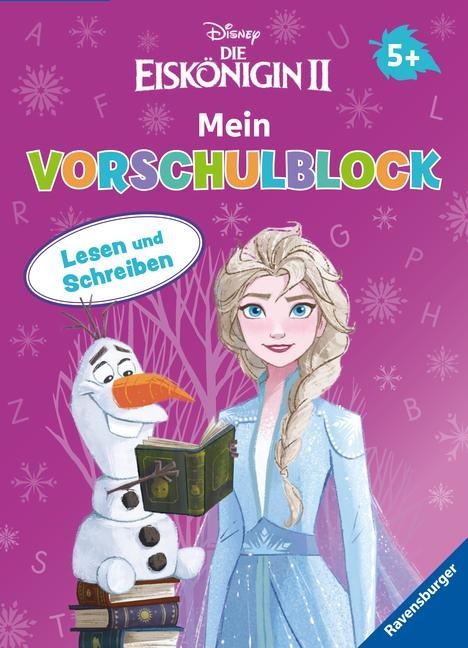 Disney Die Eiskönigin 2 Mein Vorschulblock Lesen und Schreiben - Konzentration, Erstes Lesen und Schreiben und Rätseln für Kinder ab 5 Jahren - Spielerisches Lernen für Anna und Elsa - Fans ab Vorschule - Stefanie Hahn